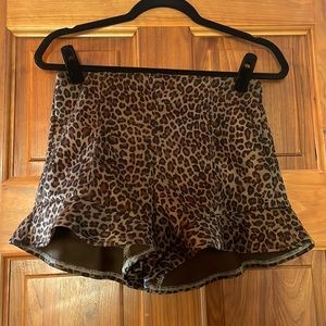 Leopard Ruffle Shorts from Nana Macs